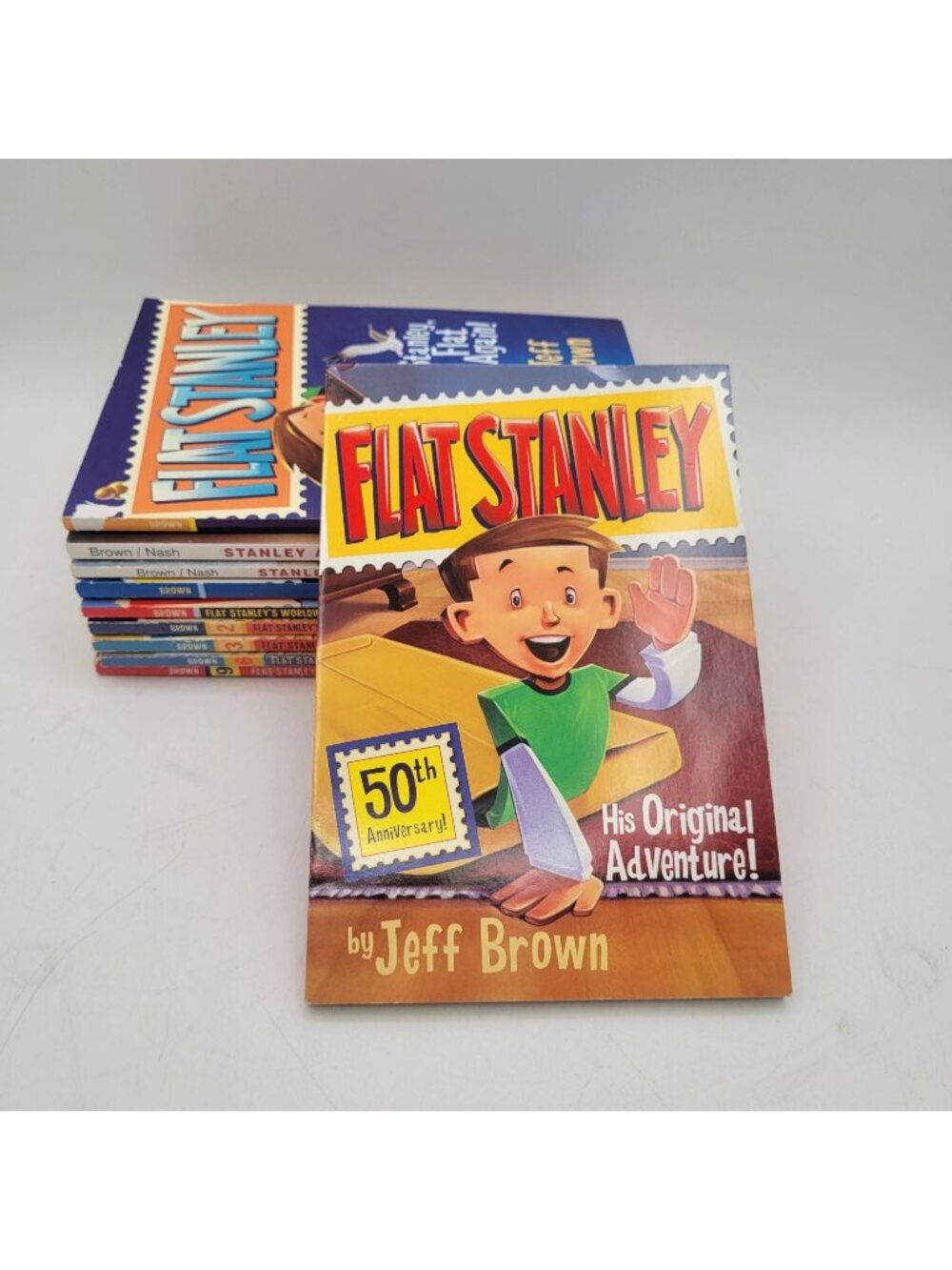 Flat Stanley by Jeff Brown Lot of 10 Chapter Books for Advancing Readers - CB019
